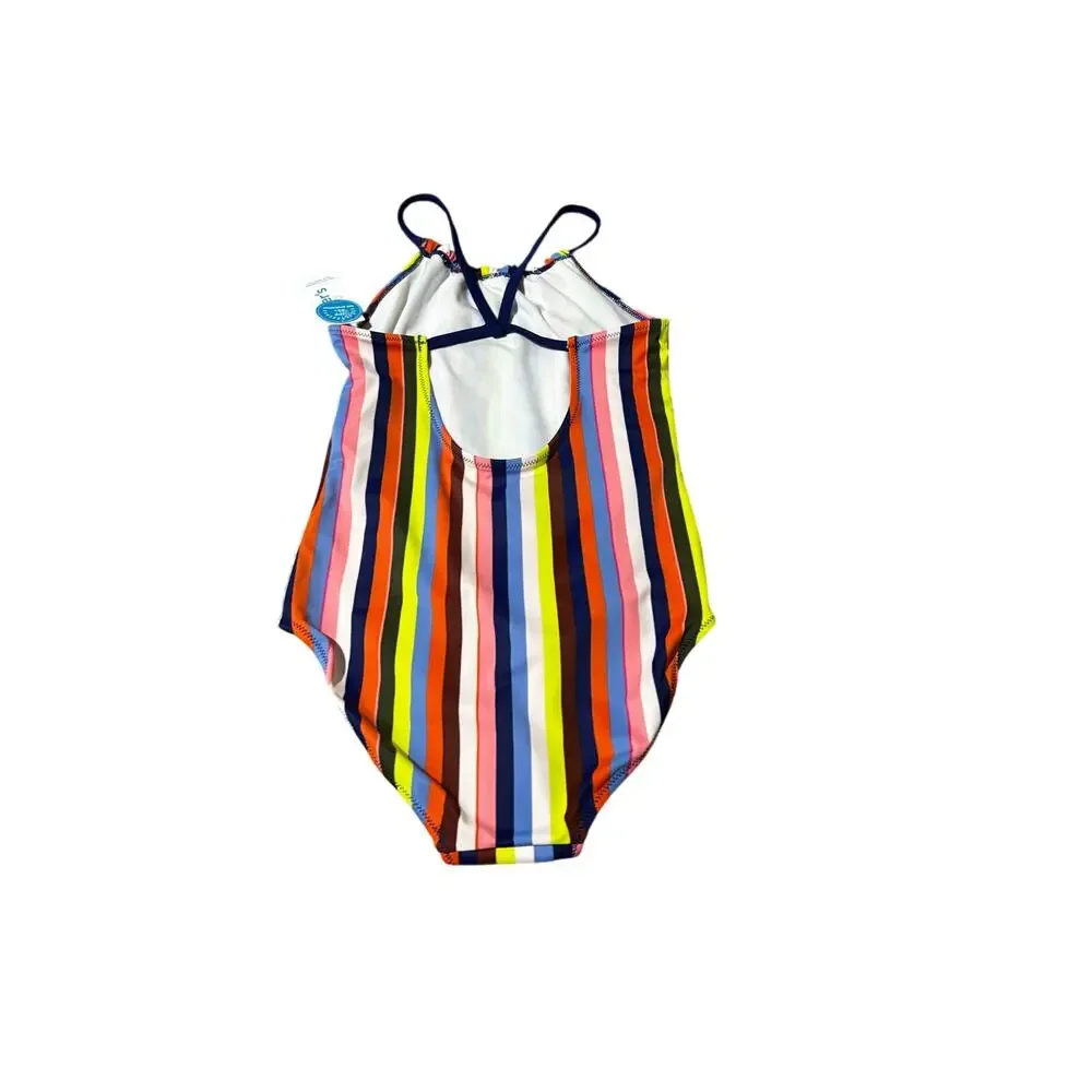 Carters 12 racer back one piece rainbow striped swimsuit nwt perfect